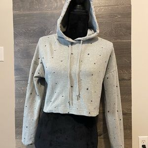 Grey Star Cropped sweatshirt